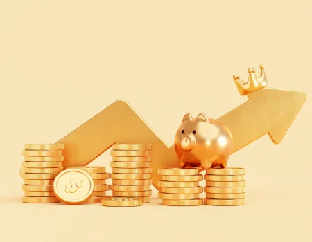 gold-piggy-bank-with-gold-coin-money-stacks-growing-arrow-business-finance-savings-investment-concept-background-3d-illustration